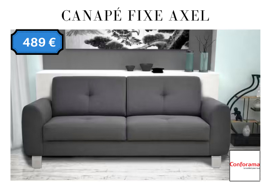 Test et avis du canapé Axel Conforama