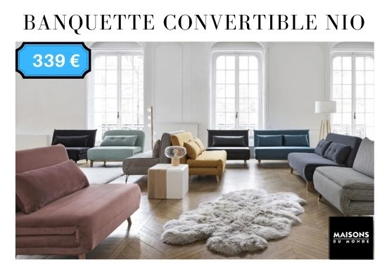 Banquette convertible pas cher