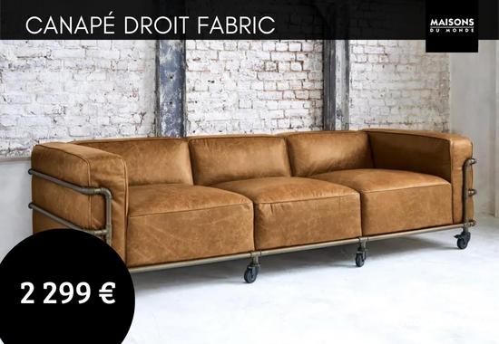 Test et avis du canapé Fabric Maison du Monde