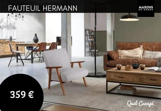 Test et avis du fauteuil Hermann Maison du Monde