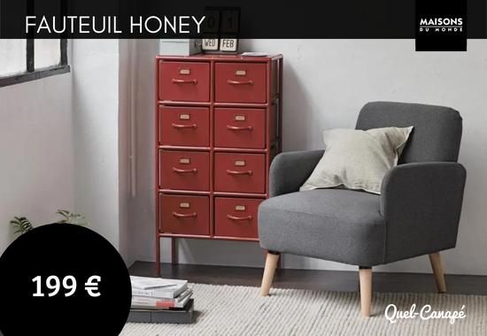 Test et avis du fauteuil Honey maison du monde