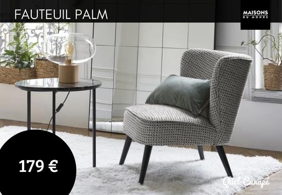 Test et avis du fauteuil Palm Maison du Monde