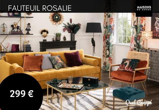 Test et avis du fauteuil Rosalie Maison du Monde