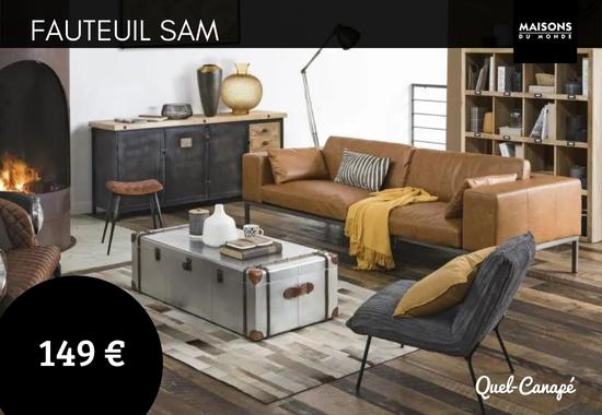 Test et avis du fauteuil Sam Maison du Monde