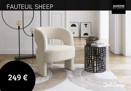 Test et avis du fauteuil Sheep Maison du Monde