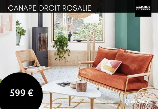 Test et avis du canapé Rosalie Maison du Monde