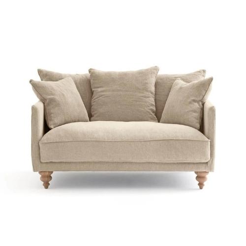 Canapé Lazare 2 Places - Lin StoneWashed Beige