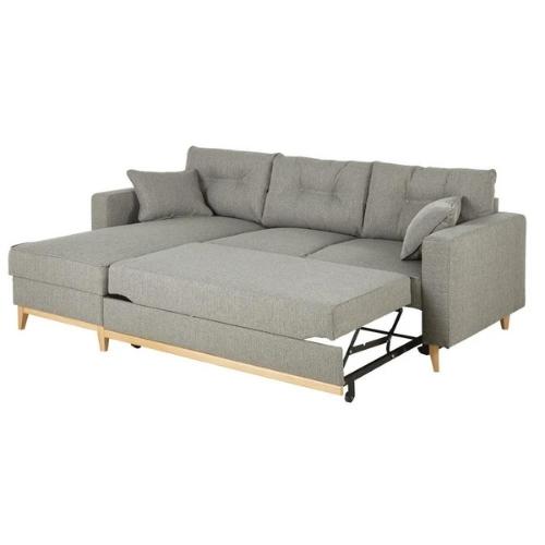 Canapé Brooke - Angle Convertible Gris