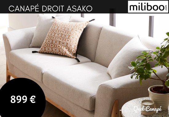 Test et avis du canapé Asako Miliboo