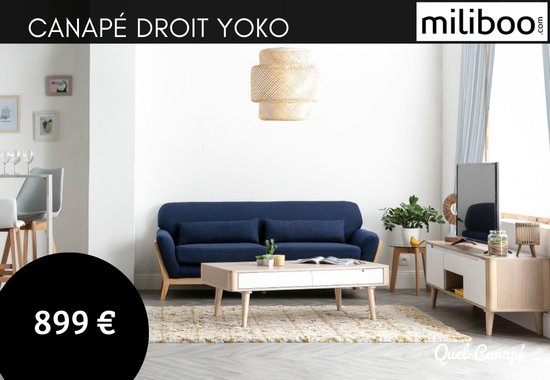 Test et avis du canapé Yoko Miliboo