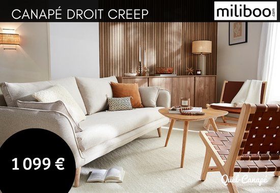 Test et avis du canapé Creep Miliboo