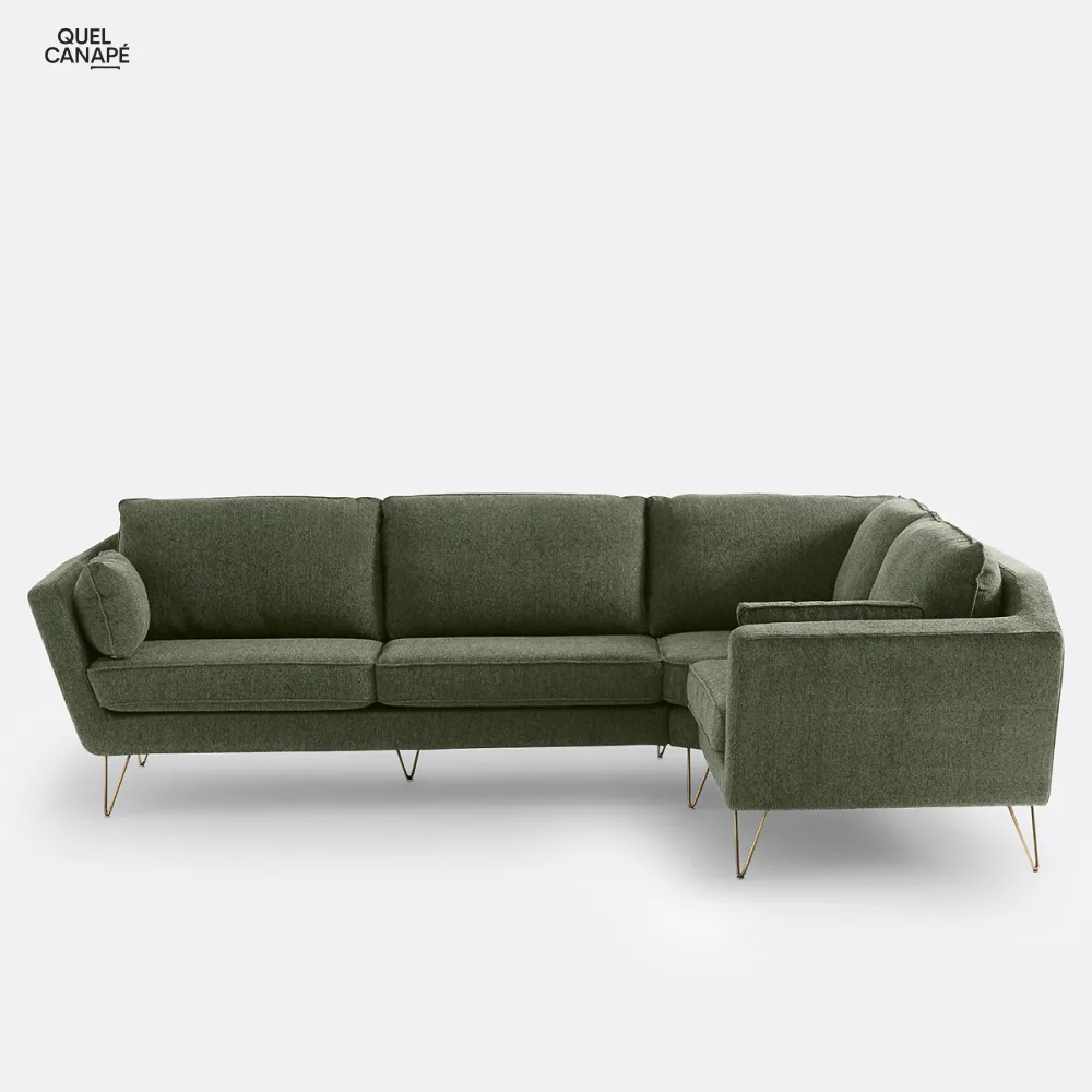 Canapé d’angle XL polyester, Topim