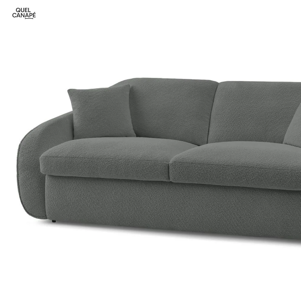 Canapé convertible CEZANNE tissu Bouclette