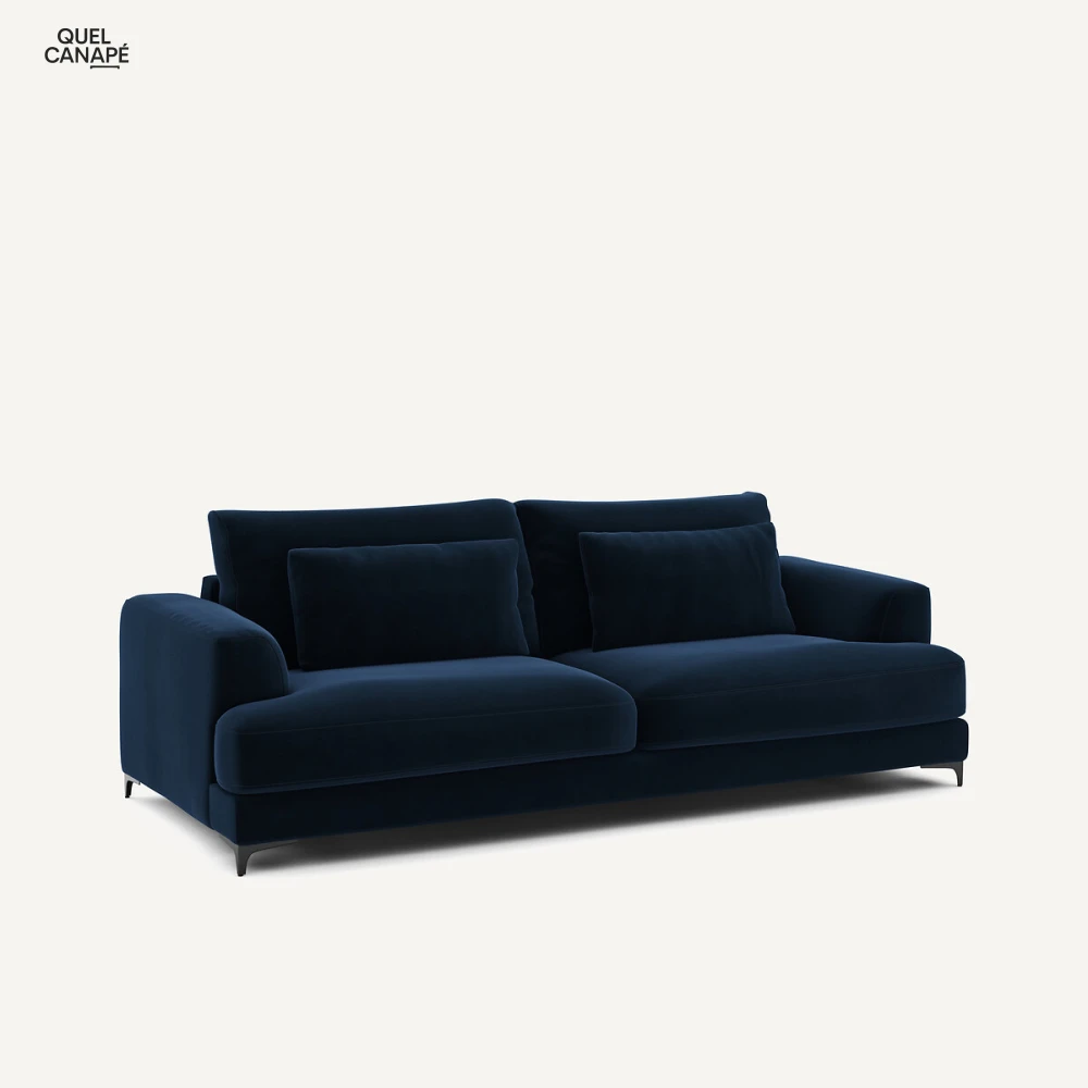 Canapé 4P convertible velours Marsile