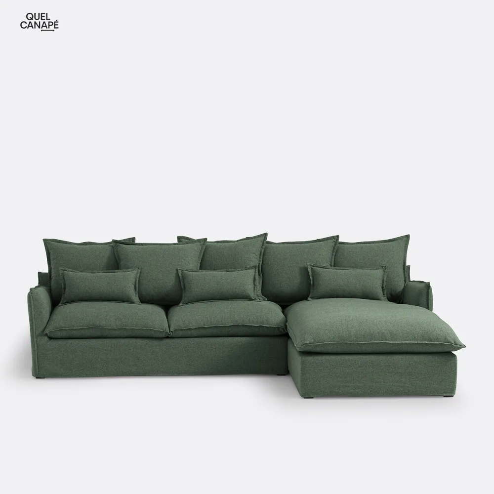 Canapé d'angle polyester Odna