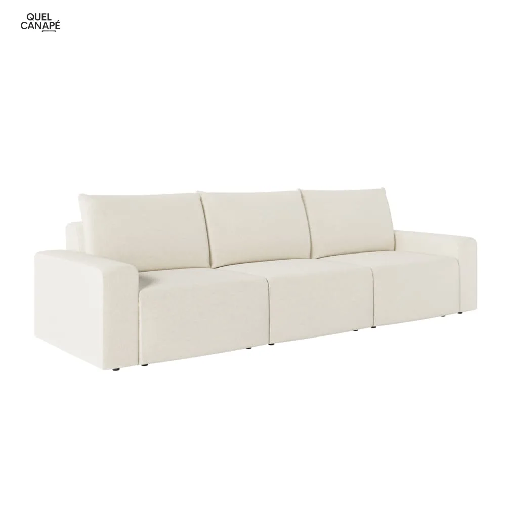 Canapé droit fixe 3 places Romane