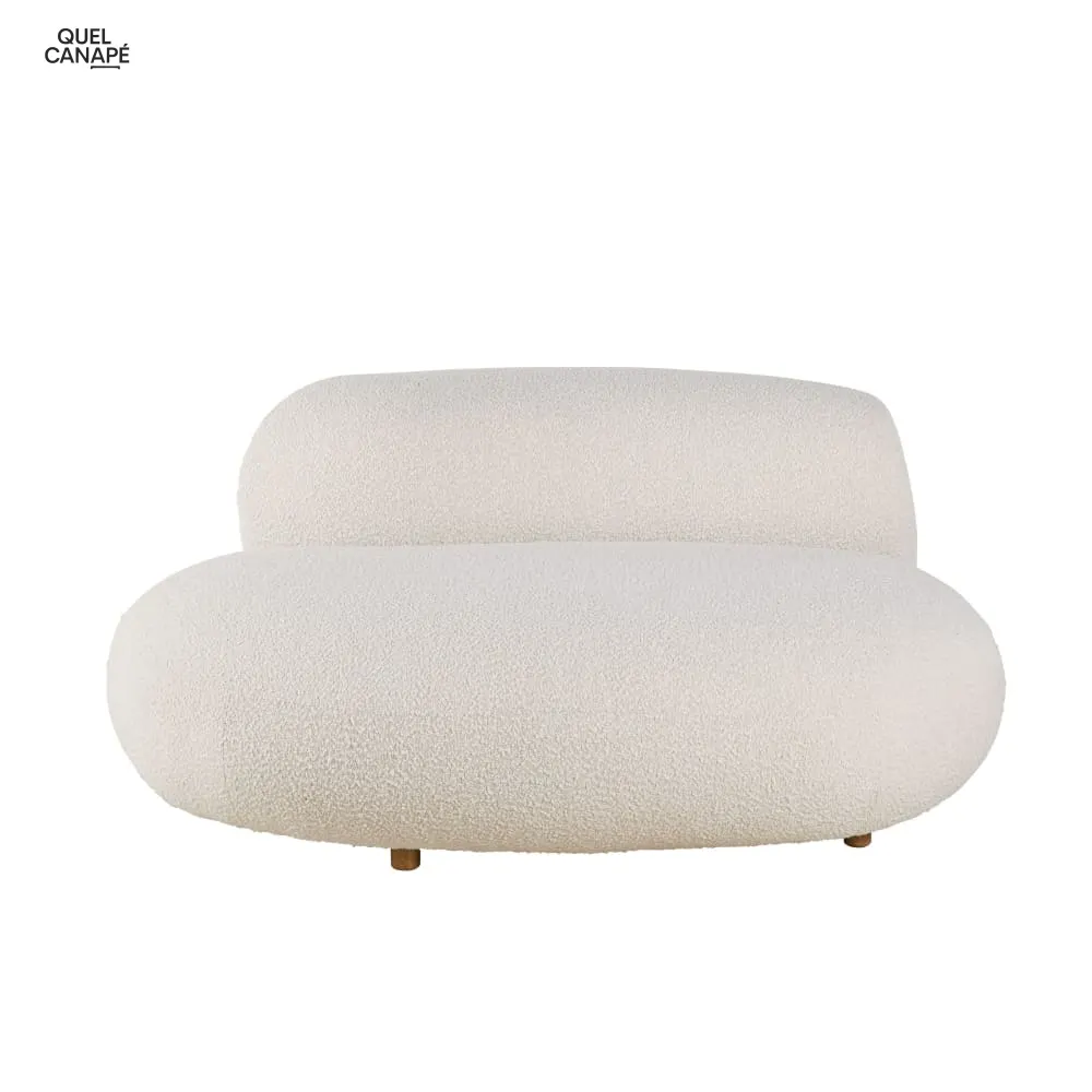 Chauffeuse Stonic 1/2 places bouclettes beiges