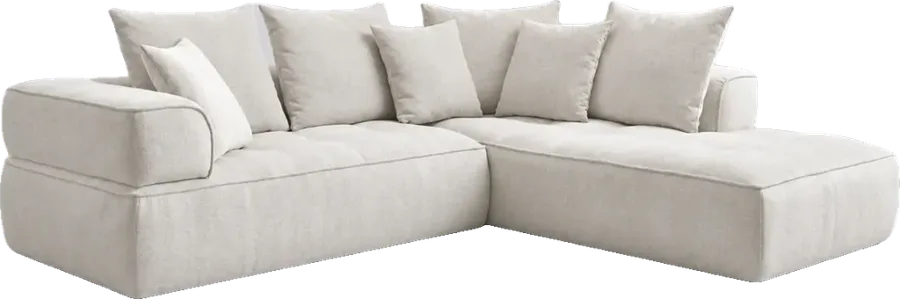 Canapé Whesley Bobochic, vue en 3D à taille réelle