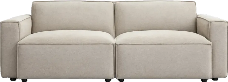 Canapé Split Miliboo, vue en 3D à taille réelle