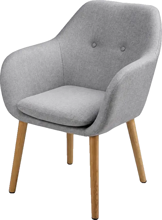 Fauteuil Arnold Maisons du Monde, vue en 3D à taille réelle