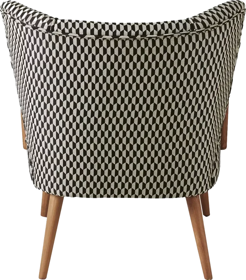 Fauteuil Meyer Maisons du Monde, vue en 3D à taille réelle