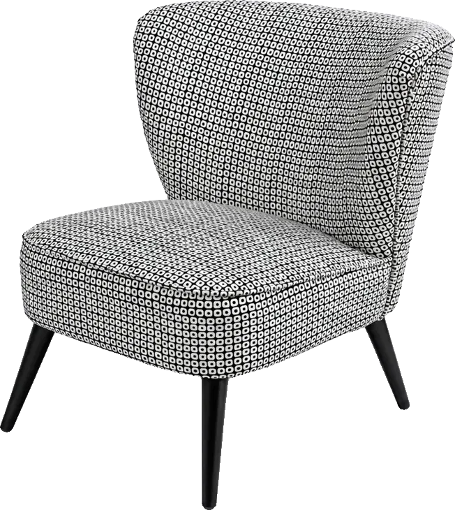Fauteuil Palm Maisons du Monde, vue en 3D à taille réelle