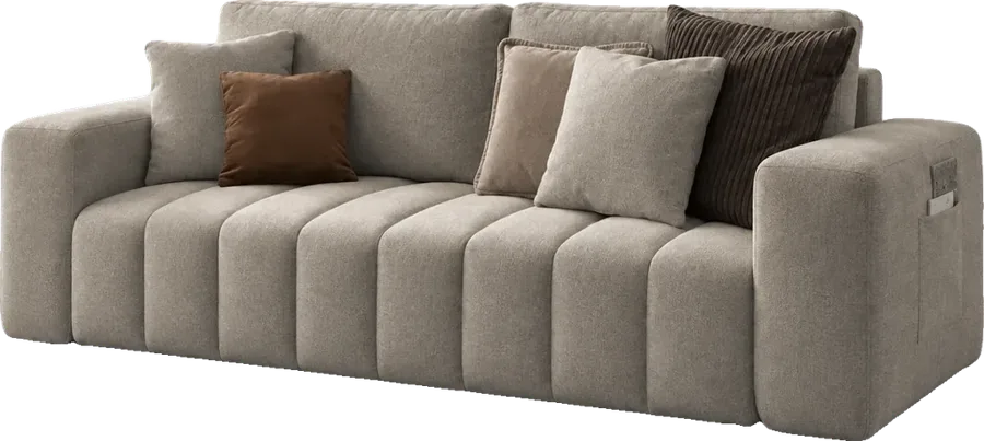 Canapé Maxence Conforama, vue en 3D à taille réelle