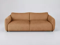 Canapé Jada Maisons du Monde, 3 places droit fixe, coloris marron