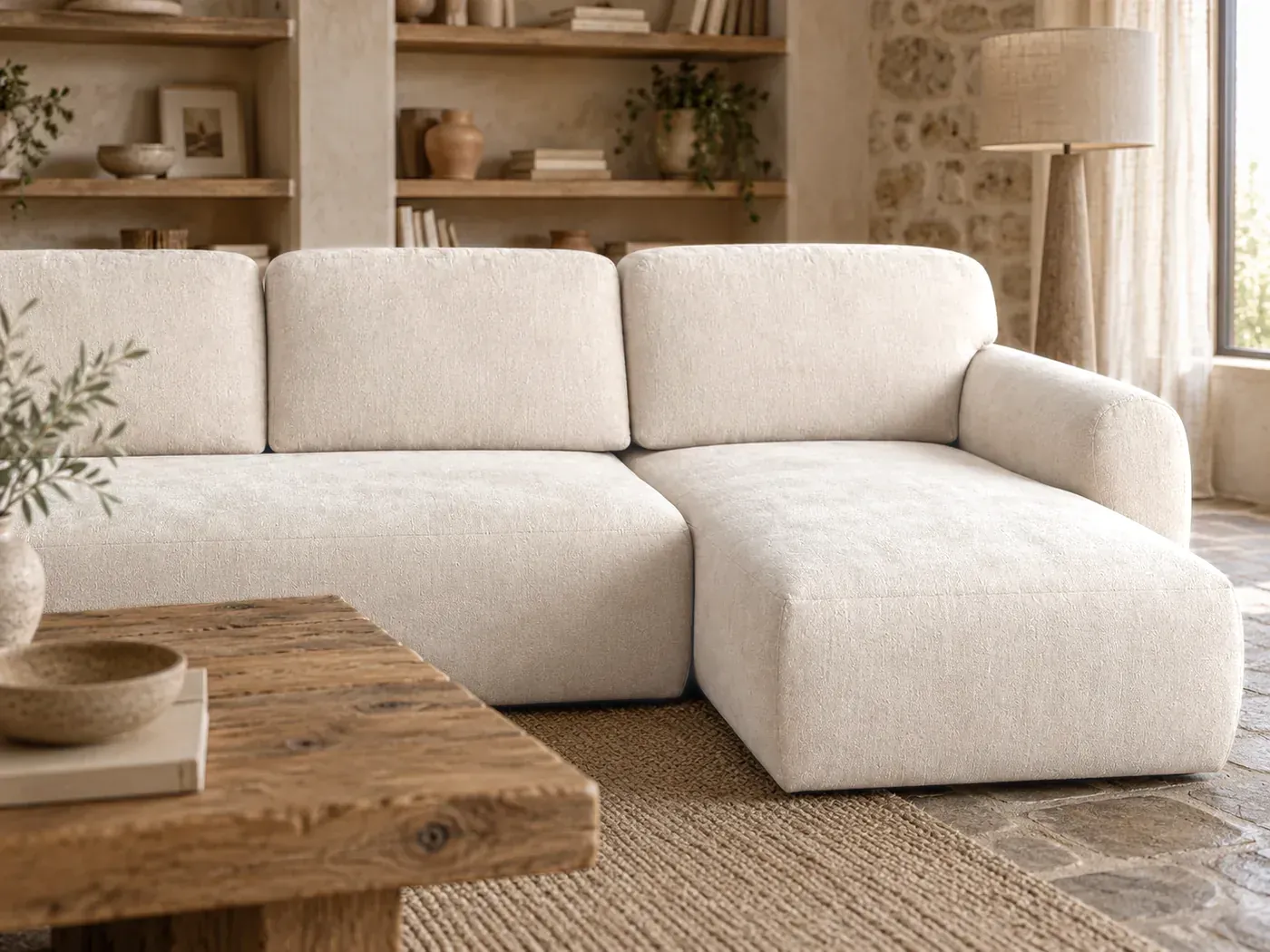 Canapé Bump Maisons du Monde, mise en situation