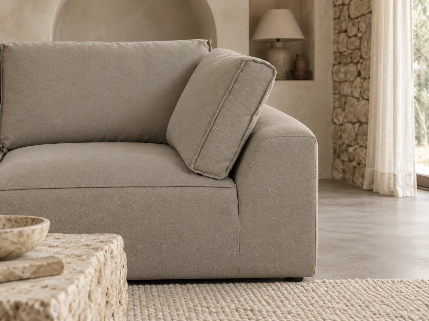 Canapé Malo Maisons du Monde, mise en situation
