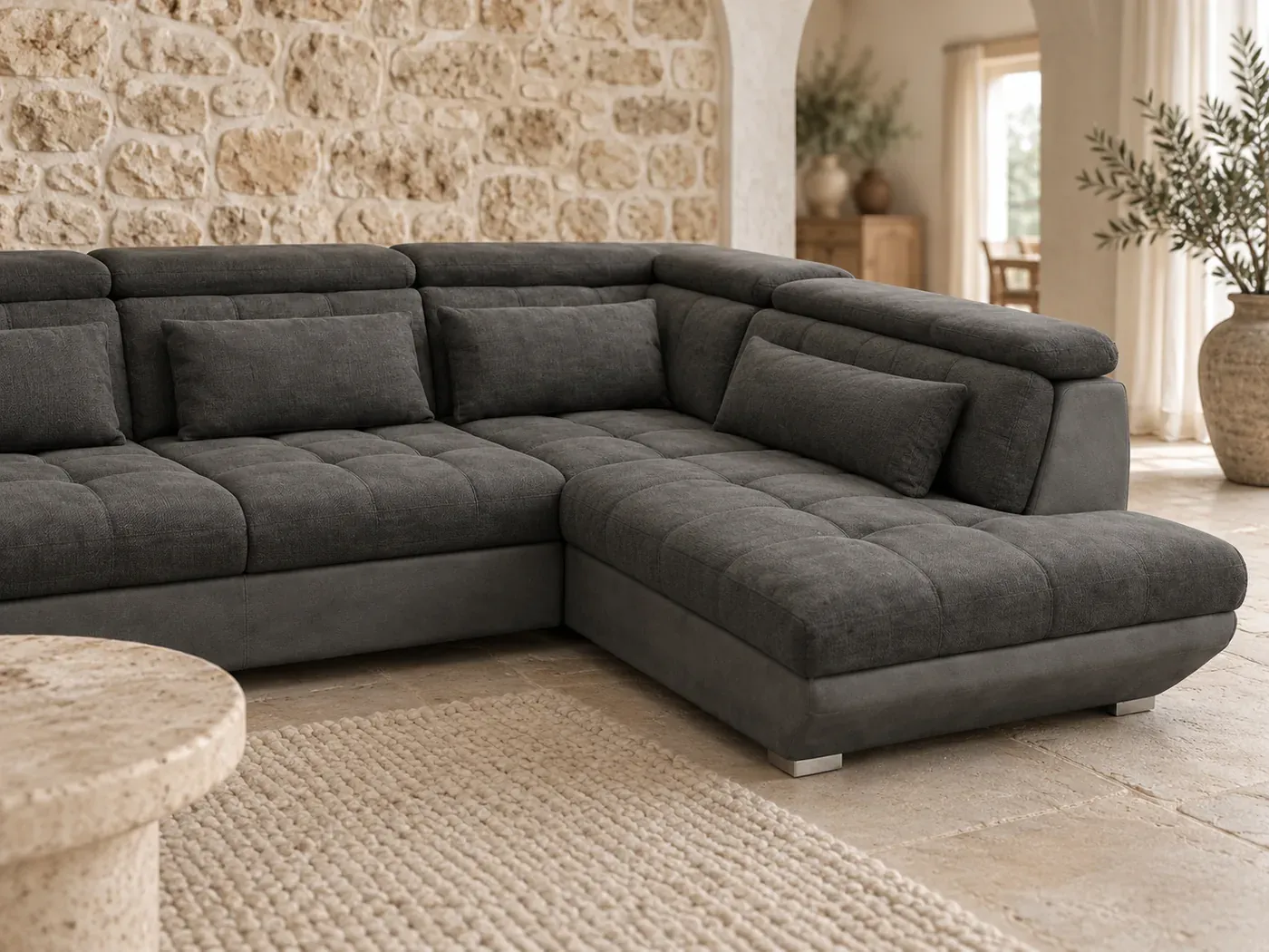 Canapé Eternity Conforama, mise en situation