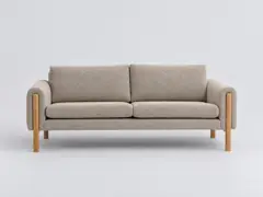 Canapé Vino La Redoute, 3 places droit fixe, coloris beige chiné