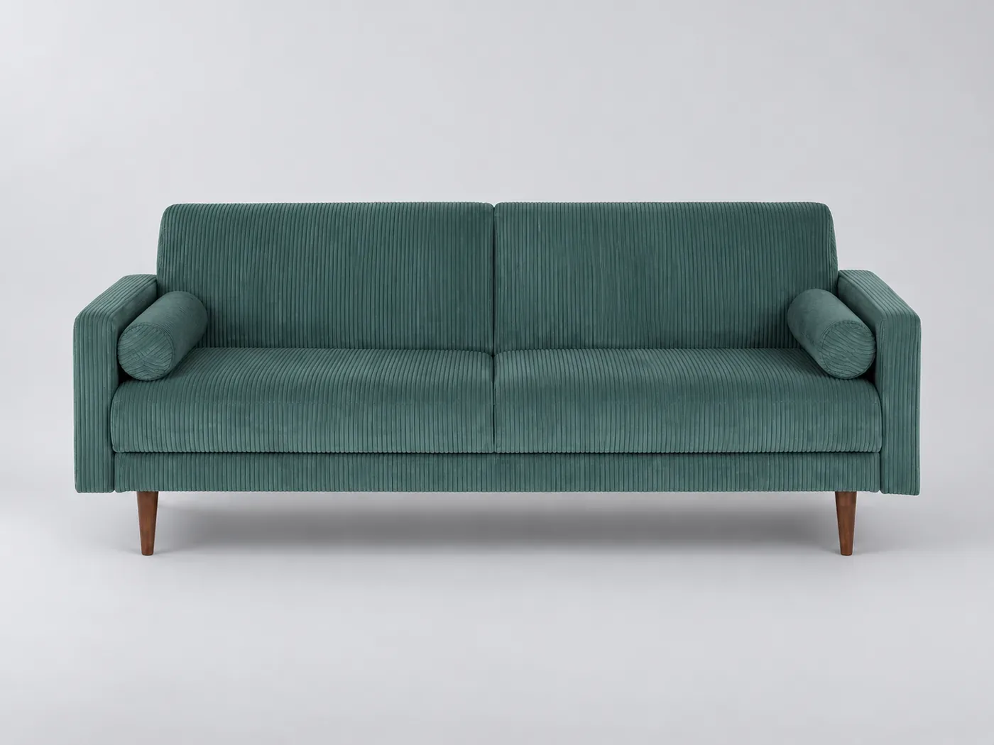 Canapé Livia Maisons du Monde, 2 places droit convertible, velours côtelé