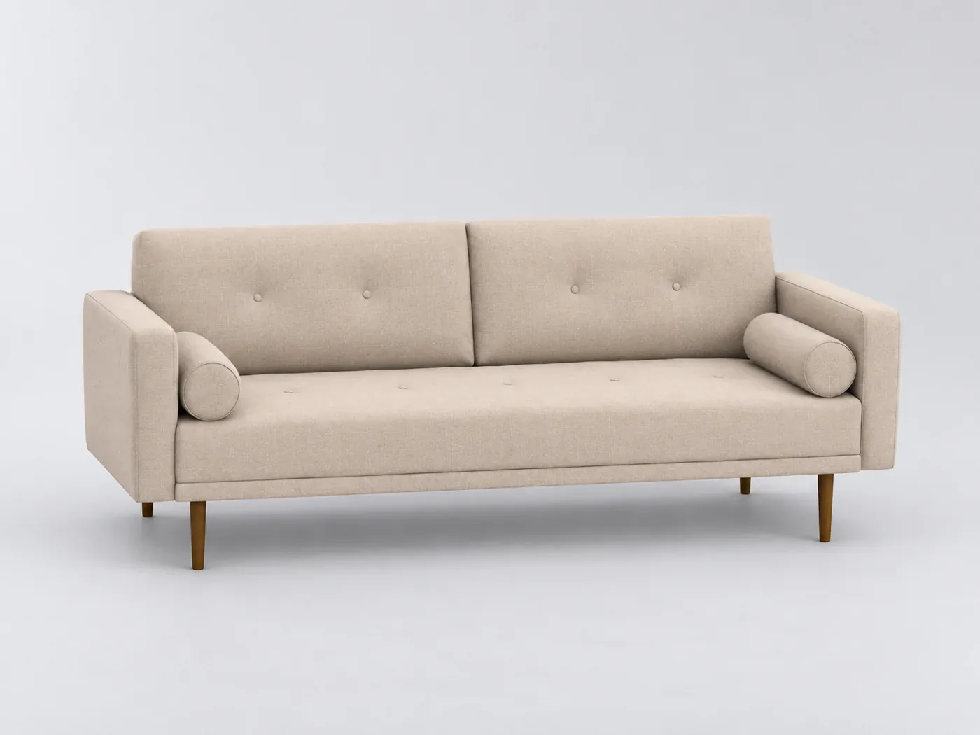 Canapé Tuske La Redoute, 3 places droit convertible, coloris beige lin