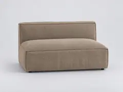 Canapé Seven La Redoute, 2 places modulable fixe, coloris taupe