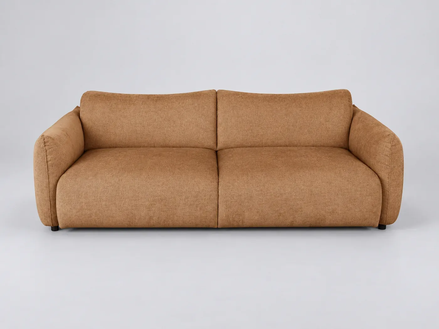 Canapé Jada Maisons du Monde, 3 places droit fixe, coloris marron