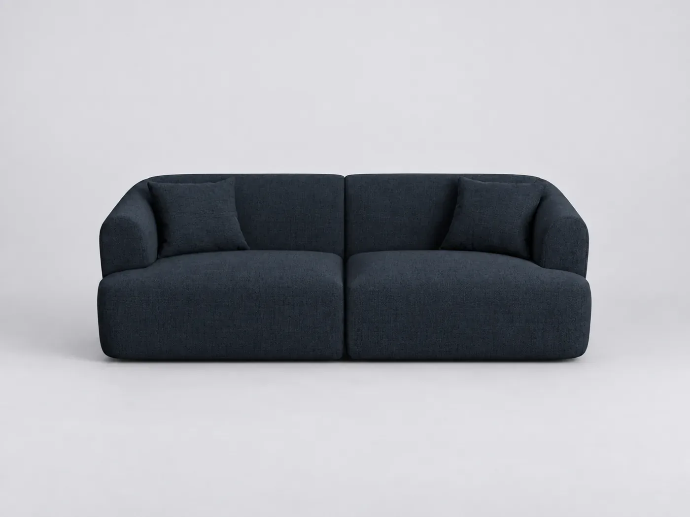 Canapé Campi Cosmopolitan Design, 3 places modulable fixe, coloris bleu roi