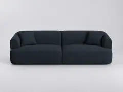 Canapé Campi Maisons du Monde, 4 places modulable fixe, coloris bleu roi