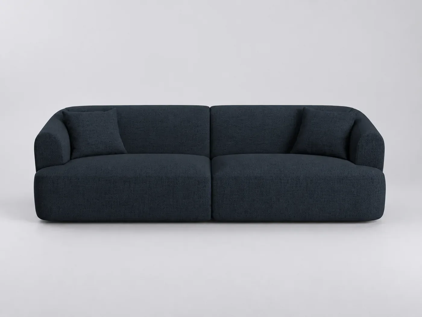 Canapé Campi Maisons du Monde, 4 places modulable fixe, coloris bleu roi