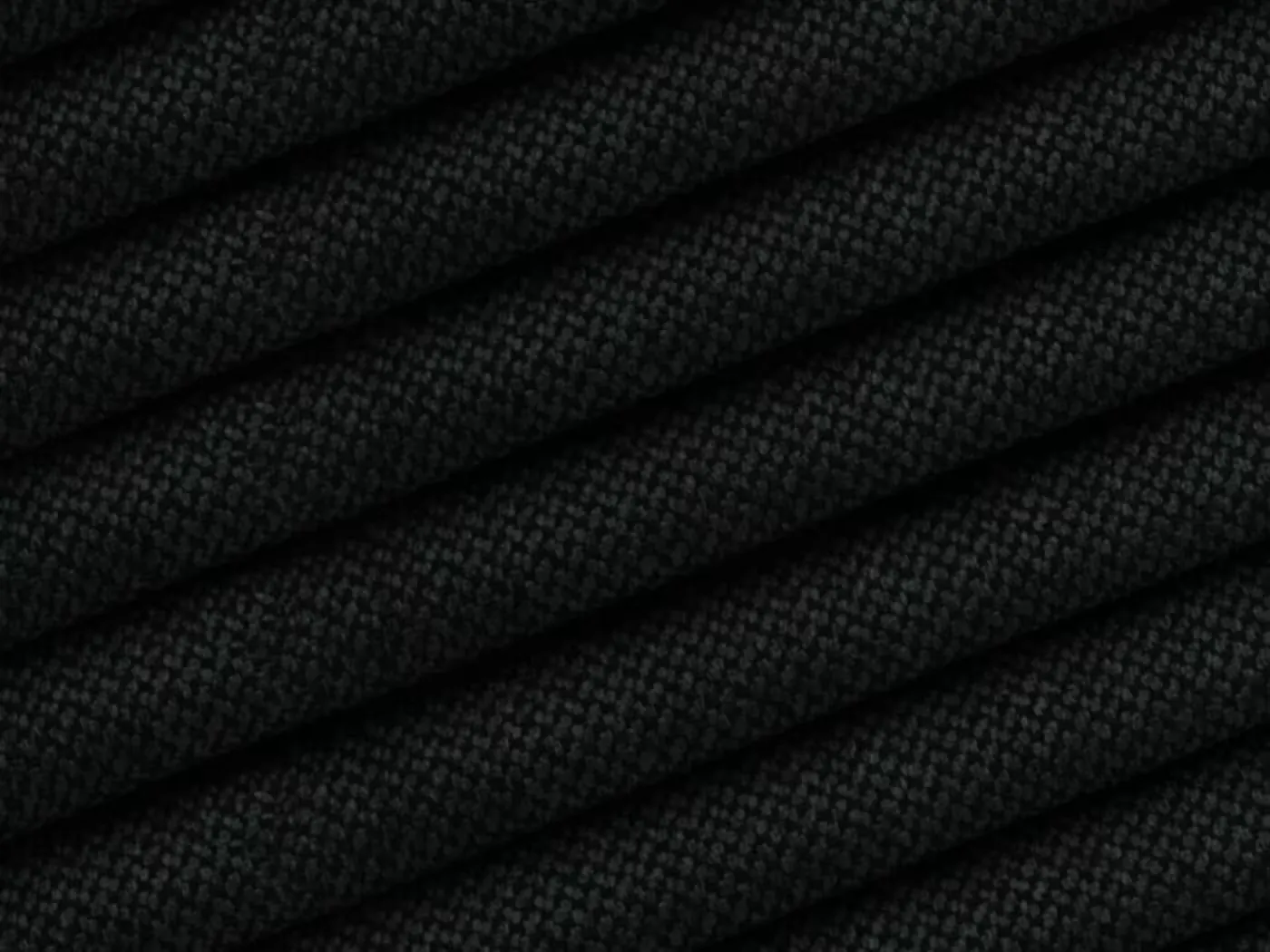 Canapé Jodie Maisons du Monde, 4 places d'angle fixe, tissu, coloris noir