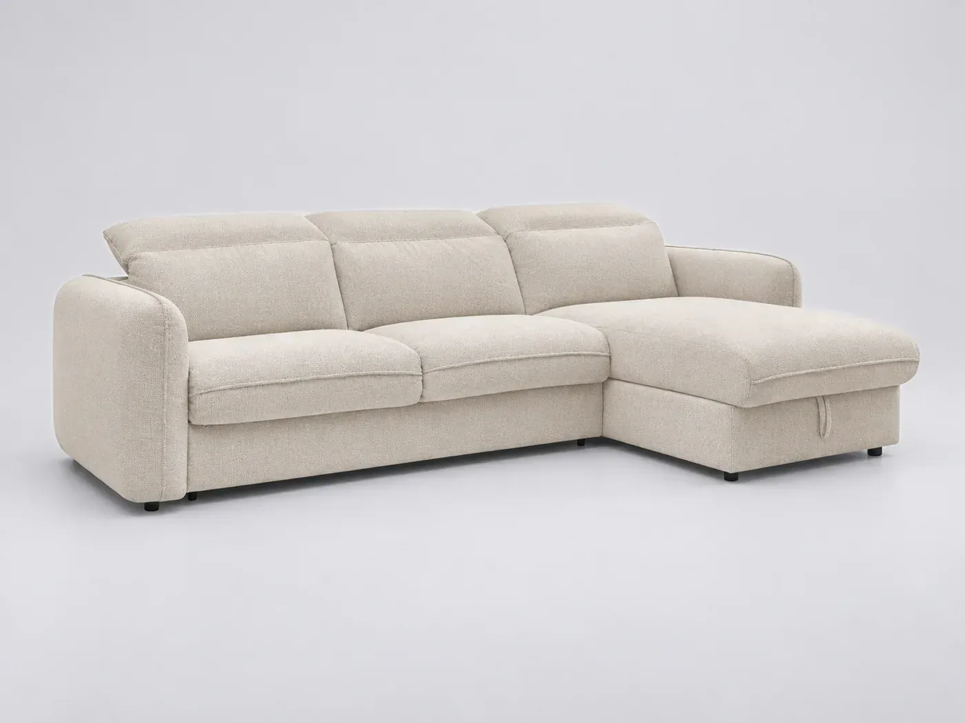 Canapé Achille Bobochic, 4 places d'angle convertible express couchage 140x200
