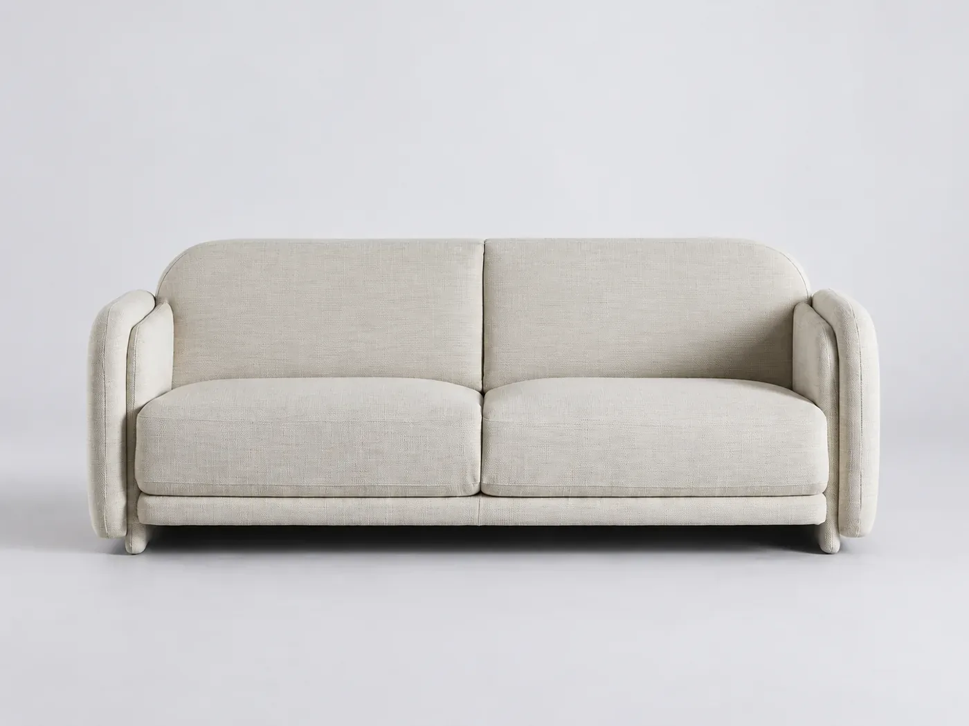 Canapé Amelya Maisons du Monde, 3 places droit fixe, coloris beige
