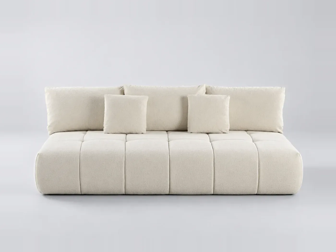 Canapé Wendy Maisons du Monde, 3 places droit convertible, coloris beige