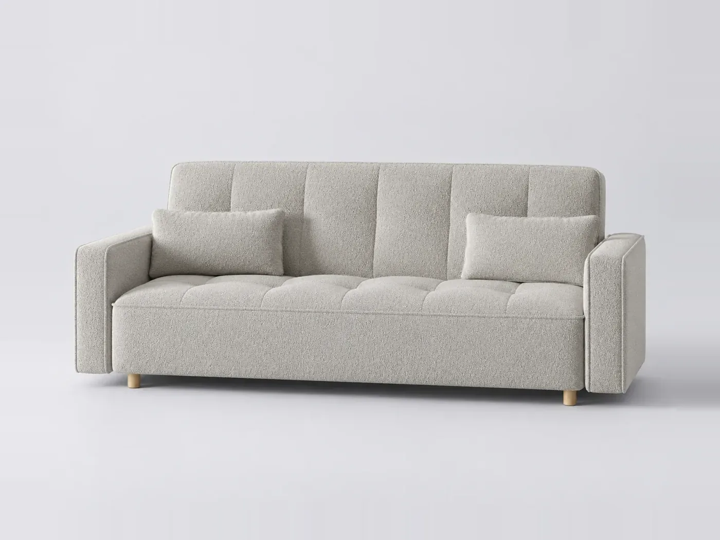 Canapé Copenhague Concept Usine, 3 places droit convertible, coloris blanc