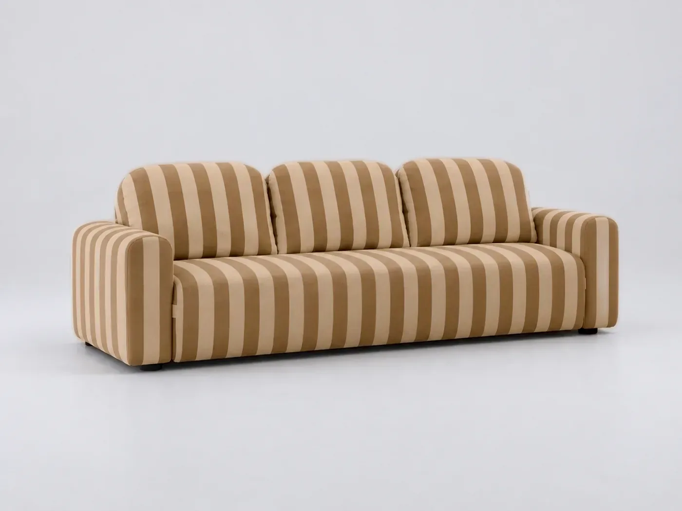 Canapé Elvis Maisons du Monde, 3 places droit convertible, coloris beige
