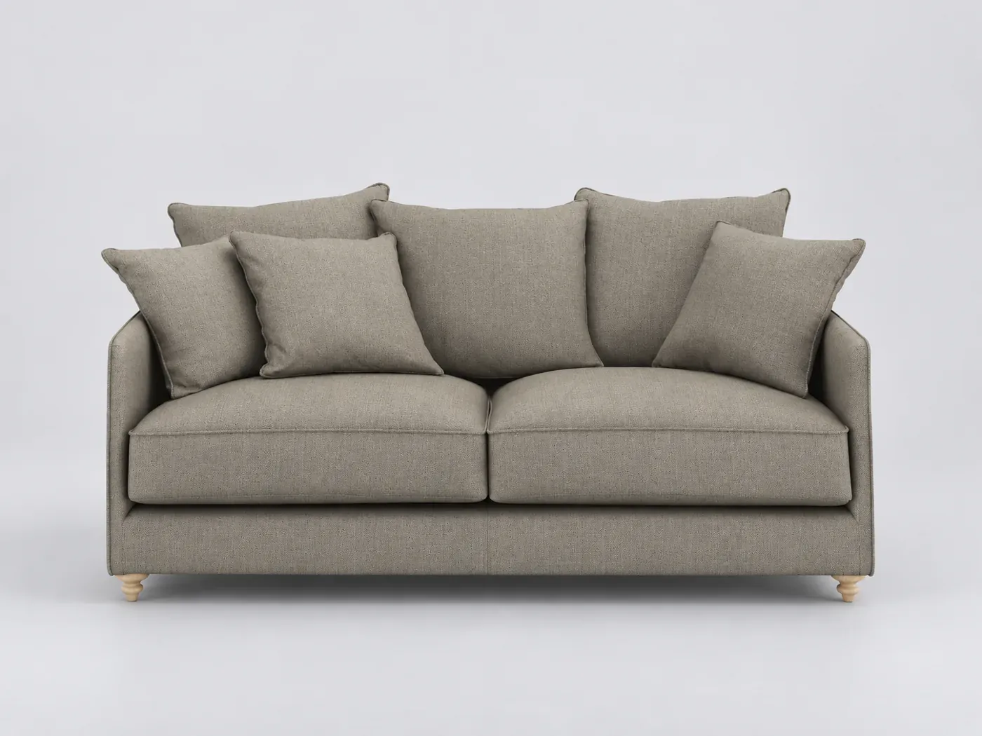 Canapé Lazare La Redoute, 3 places droit convertible, tweedé, coloris naturel/gris clair