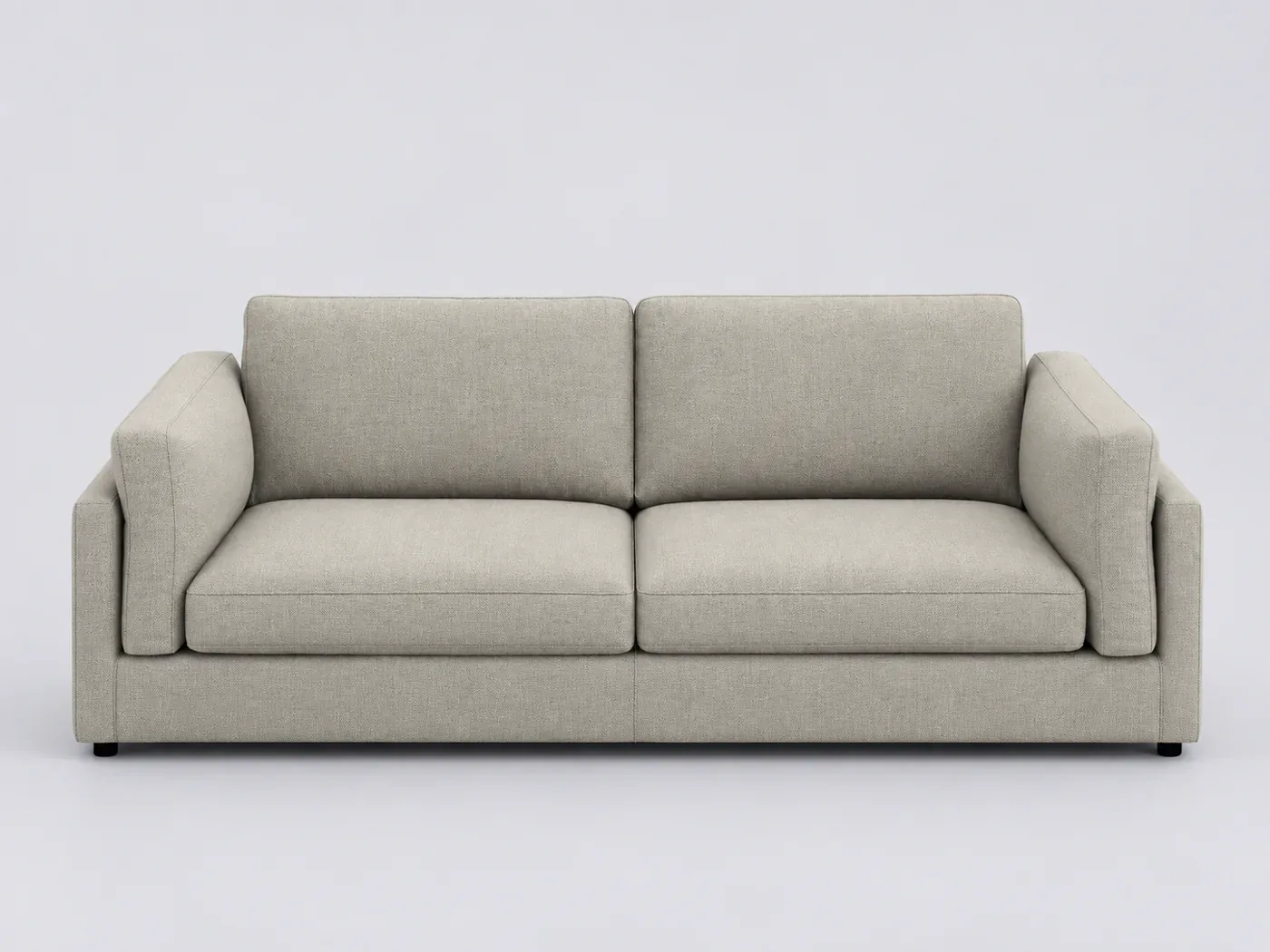 Canapé Cesar AMPM, 3 places droit convertible, marque La Redoute, coloris ivoire