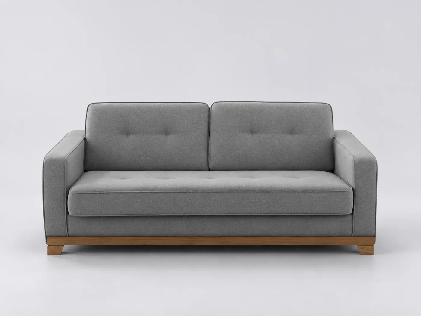 Canapé Ajis La Redoute, 2 places droit convertible, coloris gris clair
