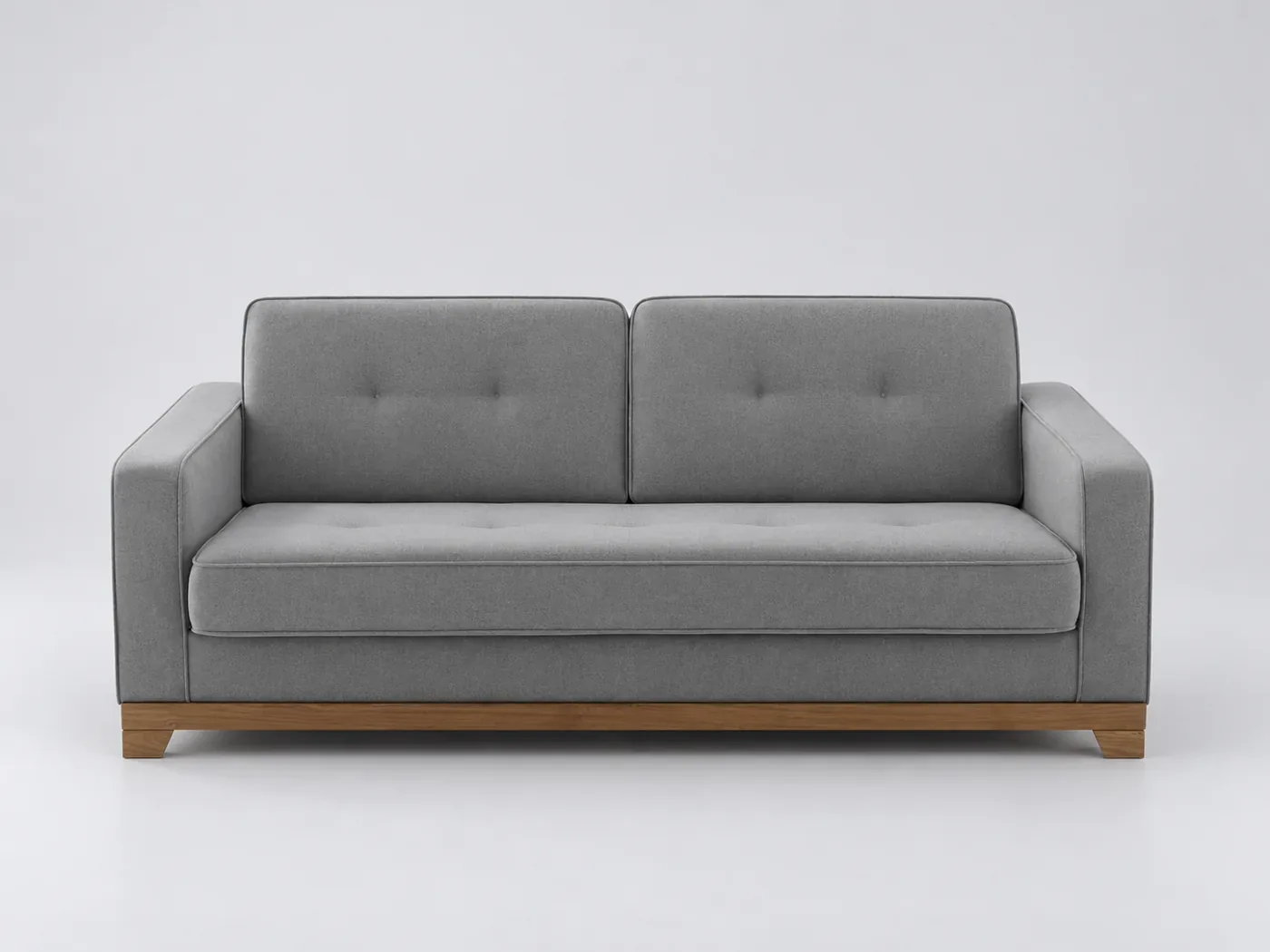 Canapé Ajis La Redoute, 3 places droit convertible, coloris gris clair