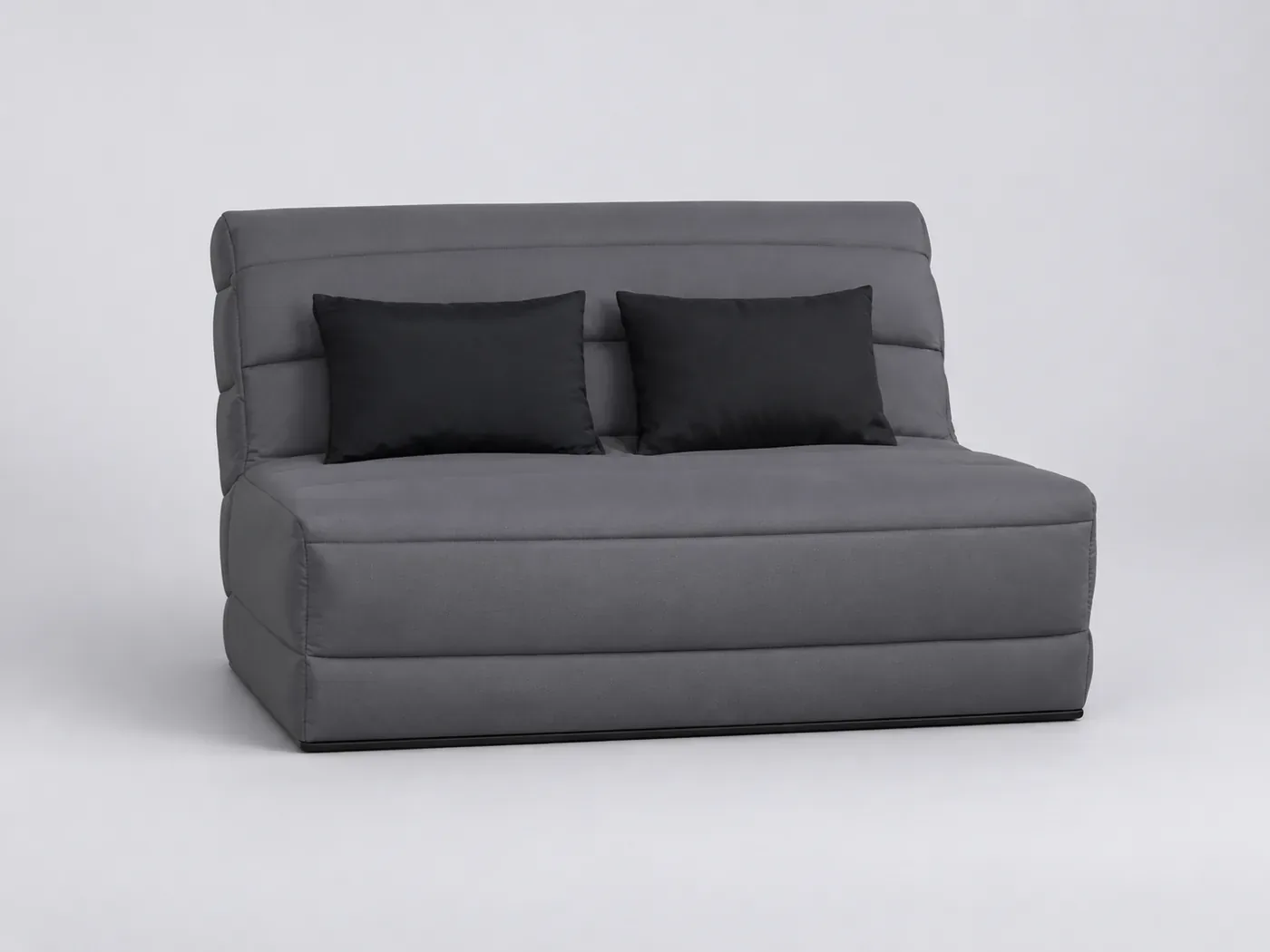 Canapé Olivia Maisons du Monde, 2 places droit convertible, coloris gris